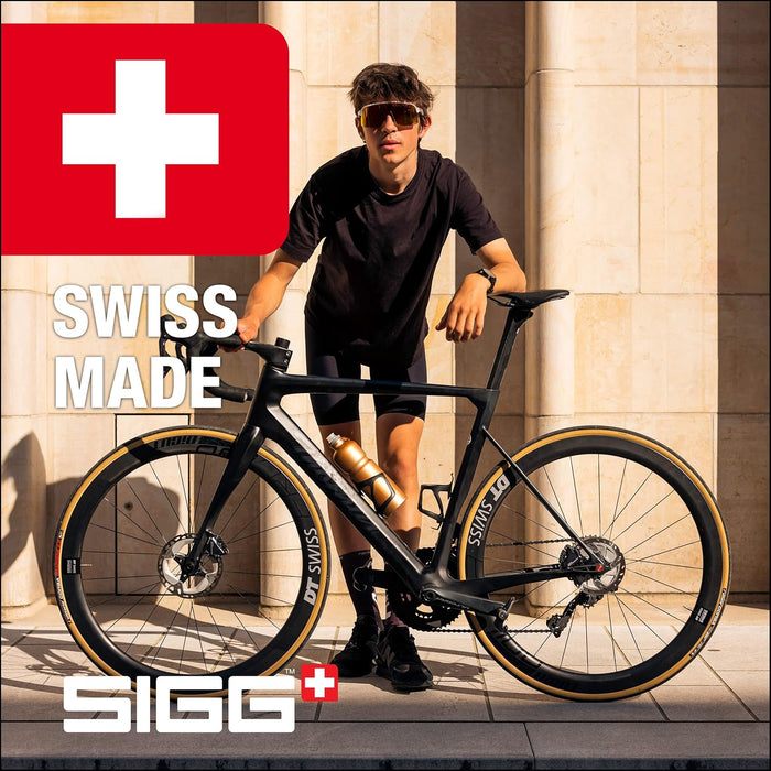 SIGG - Alu Trinkflasche Sport - Wasserflasche - Move MyPlanet - KlimaPartner zertifiziert - Federleicht - BPA-frei - Made in Switzerland - 0,75L