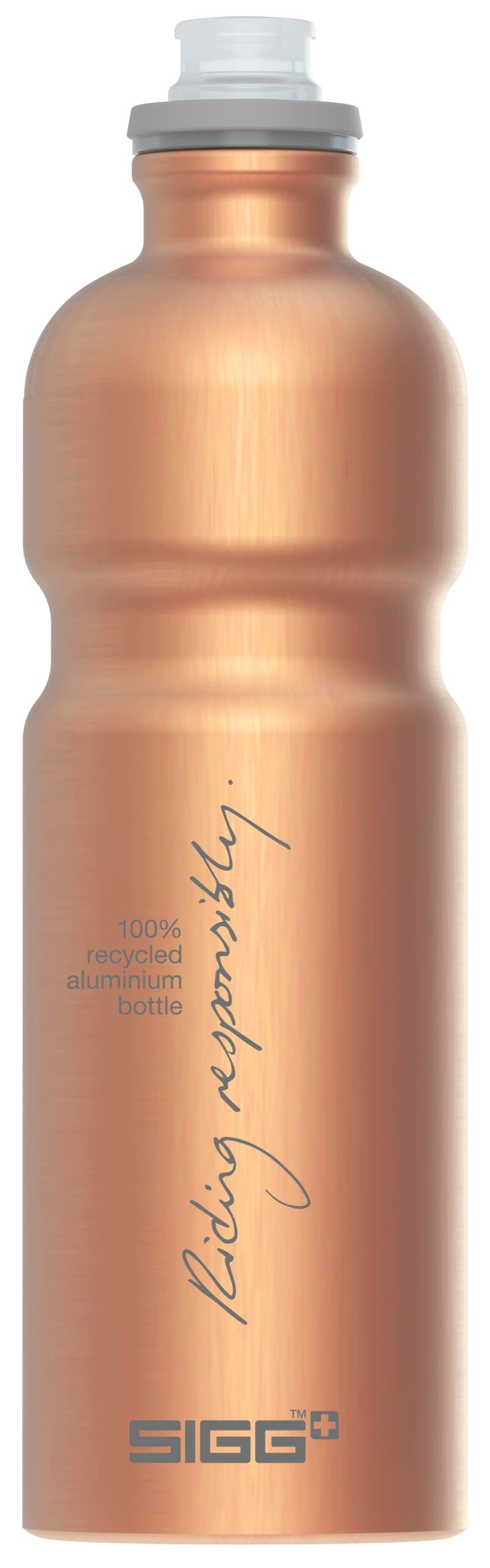 SIGG - Alu Trinkflasche Sport - Wasserflasche - Move MyPlanet - KlimaPartner zertifiziert - Federleicht - BPA-frei - Made in Switzerland - 0,75L