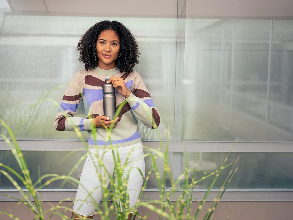 SIGG - Alu Trinkflasche Sport - Wasserflasche - Move MyPlanet - KlimaPartner zertifiziert - Federleicht - BPA-frei - Made in Switzerland - 0,75L