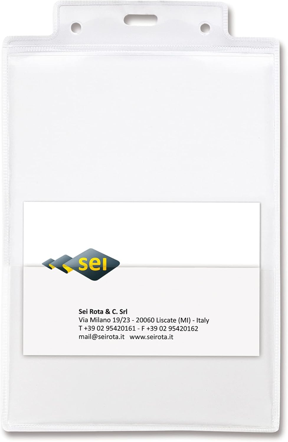 Sei Rota 94838 Name Holder Pass 6ST, Neutral, PVC, A6, 10 x 15 cm