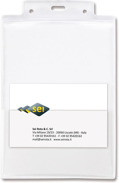 Sei Rota 94838 Name Holder Pass 6ST, Neutral, PVC, A6, 10 x 15 cm