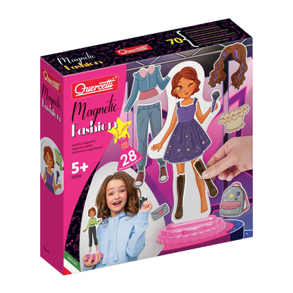 Quercetti Quercetti-2926 Magnetic Laura Fashion Game, Multicoloured, S