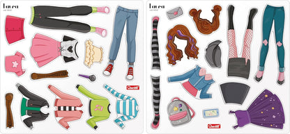 Quercetti Quercetti-2926 Magnetic Laura Fashion Game, Multicoloured, S