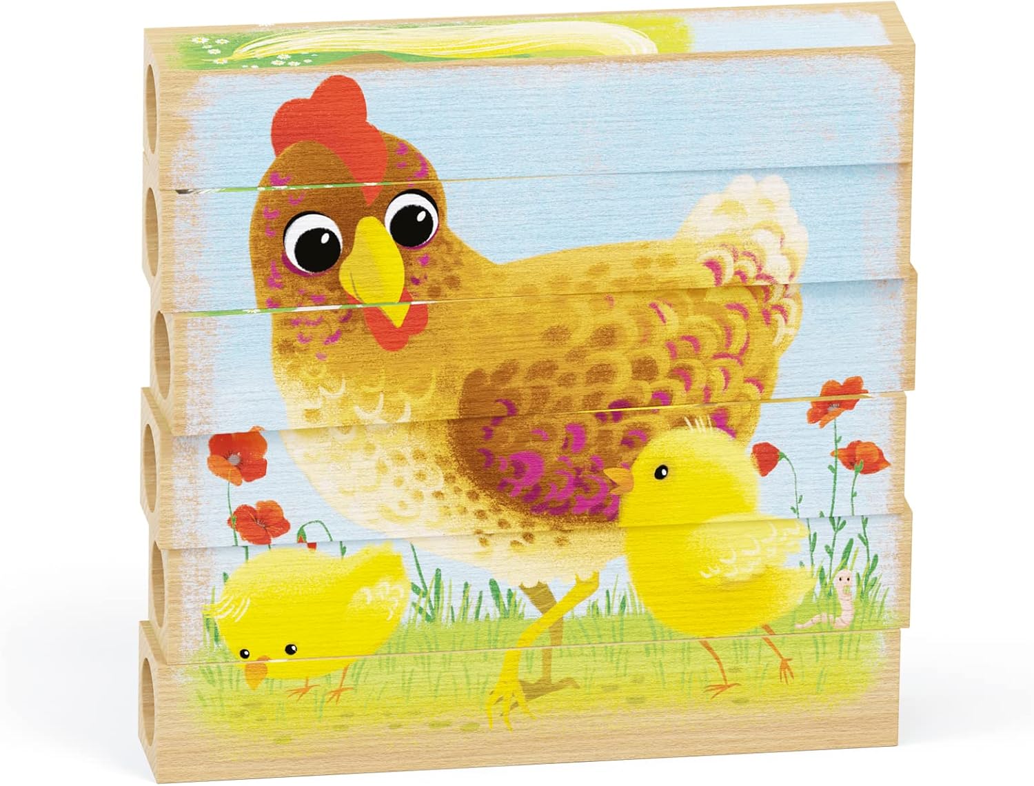 Quercetti - Four Puzzle Play Organic, Farm Animals, 80712 Animals Farm New