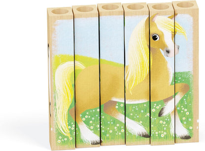 Quercetti - Four Puzzle Play Organic, Farm Animals, 80712 Animals Farm New