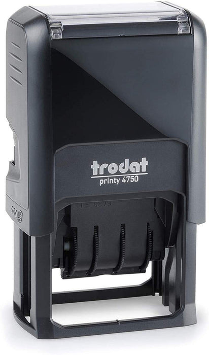 Trodat Printy 4750/L2 Date Display with Manual PAGATO Self-Inking Blue/Red