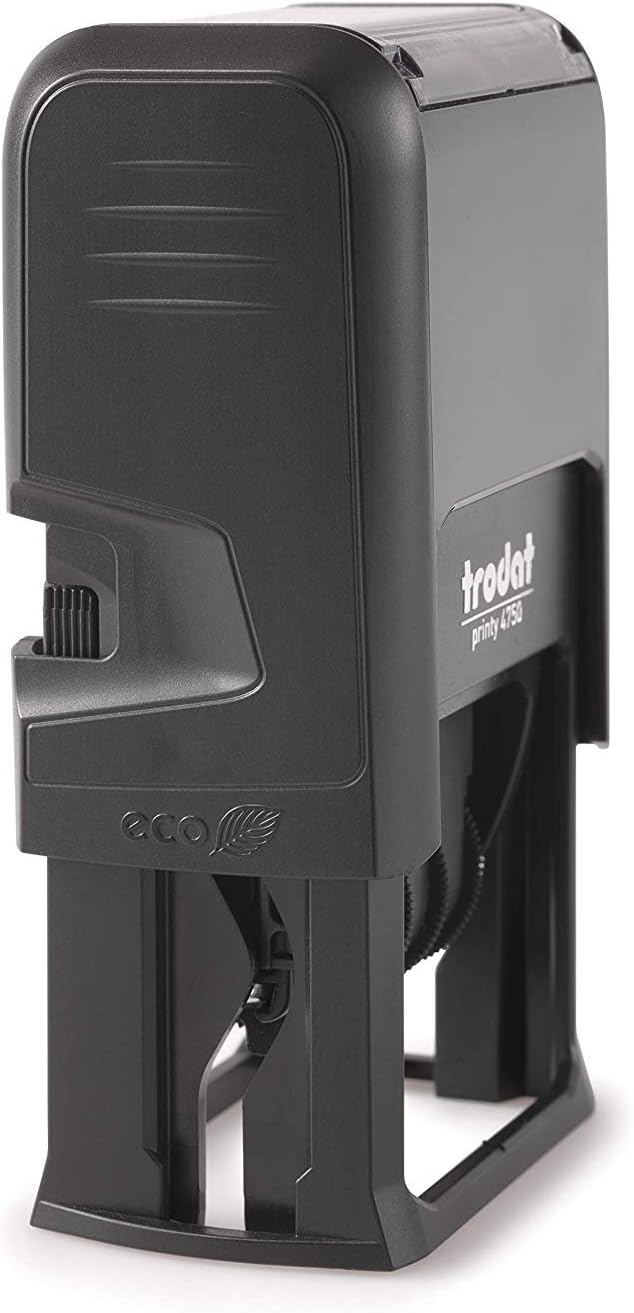 Trodat Printy 4750/L2 Date Display with Manual PAGATO Self-Inking Blue/Red