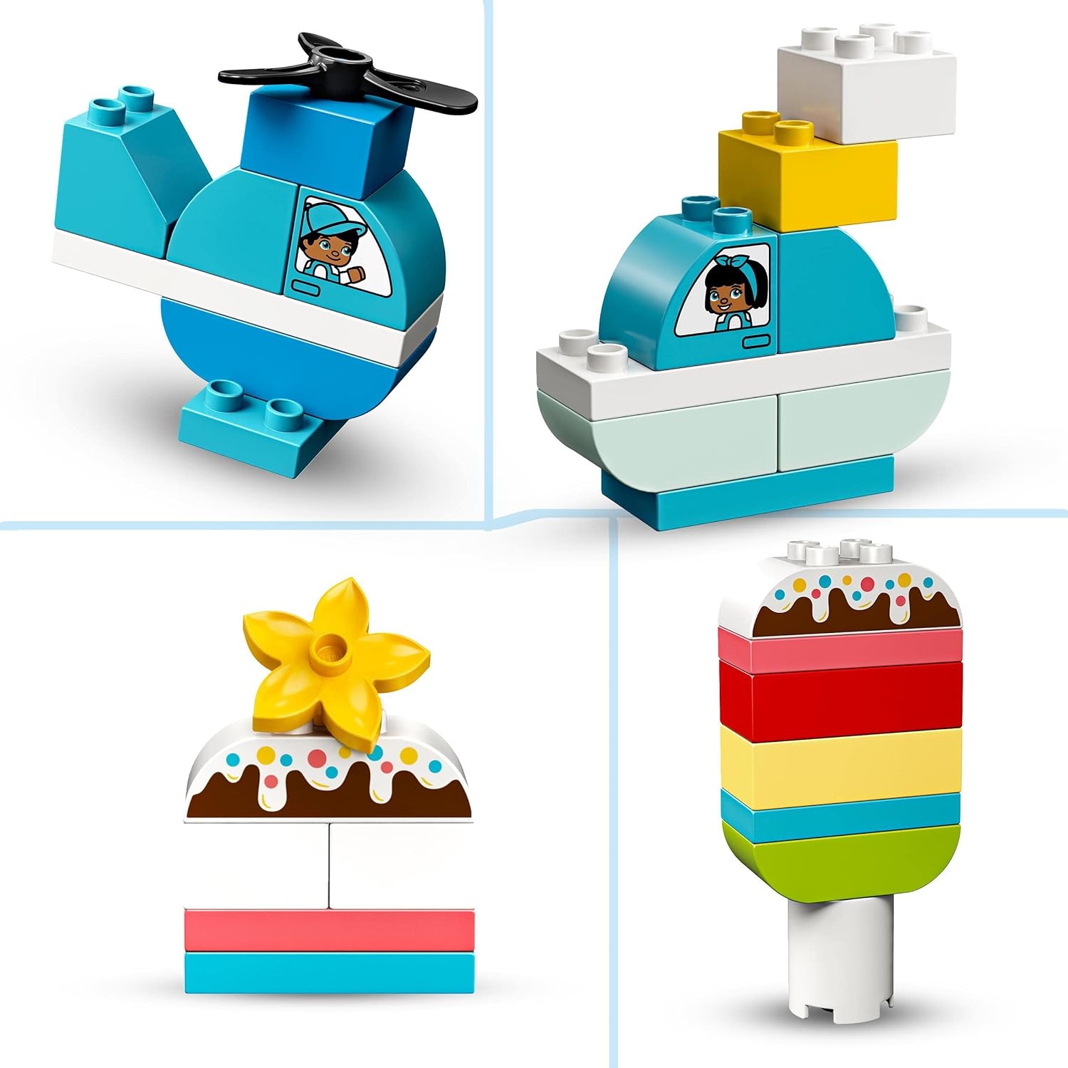 LEGO 10909 DUPLO Classic Heart Box, First Bricks Building Toy, Educational Activity and Development Set, Early Learning Toys for Toddlers 1.5-3 Years Old Single