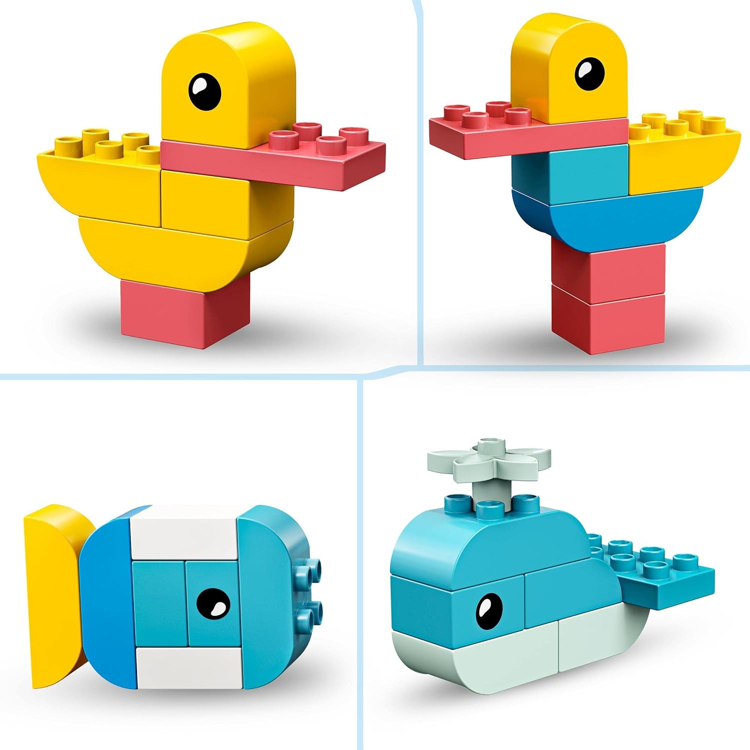 LEGO 10909 DUPLO Classic Heart Box, First Bricks Building Toy, Educational Activity and Development Set, Early Learning Toys for Toddlers 1.5-3 Years Old Single