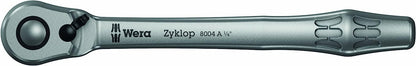 Wera 05004004001 8004 A Zyklop Metal-Knarre mit Umschalthebel mit 1/4Zoll-Antrieb, 1/4 Zoll x 141.0 mm