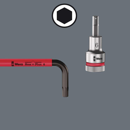 Wera 05022669001 3950/9 Hex-Plus Multicolour Stainless 1 Winkelschlüsselsatz, metrisch, Edelstahl, 9-teilig