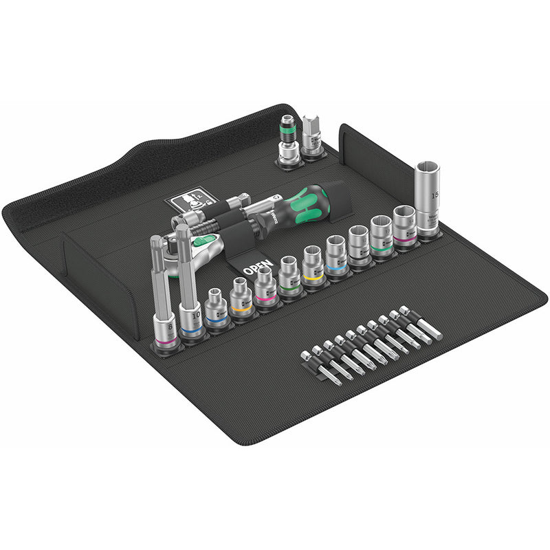 Wera 05004175001 Bicycle Set 7, 3/8" Knarren Satz, 27-teilig