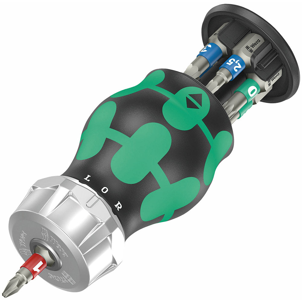 Wera 05004185001 Bicycle Set 5, Stubbi Bit-Handhalter mit Ratschenfunktion, 8-teilig