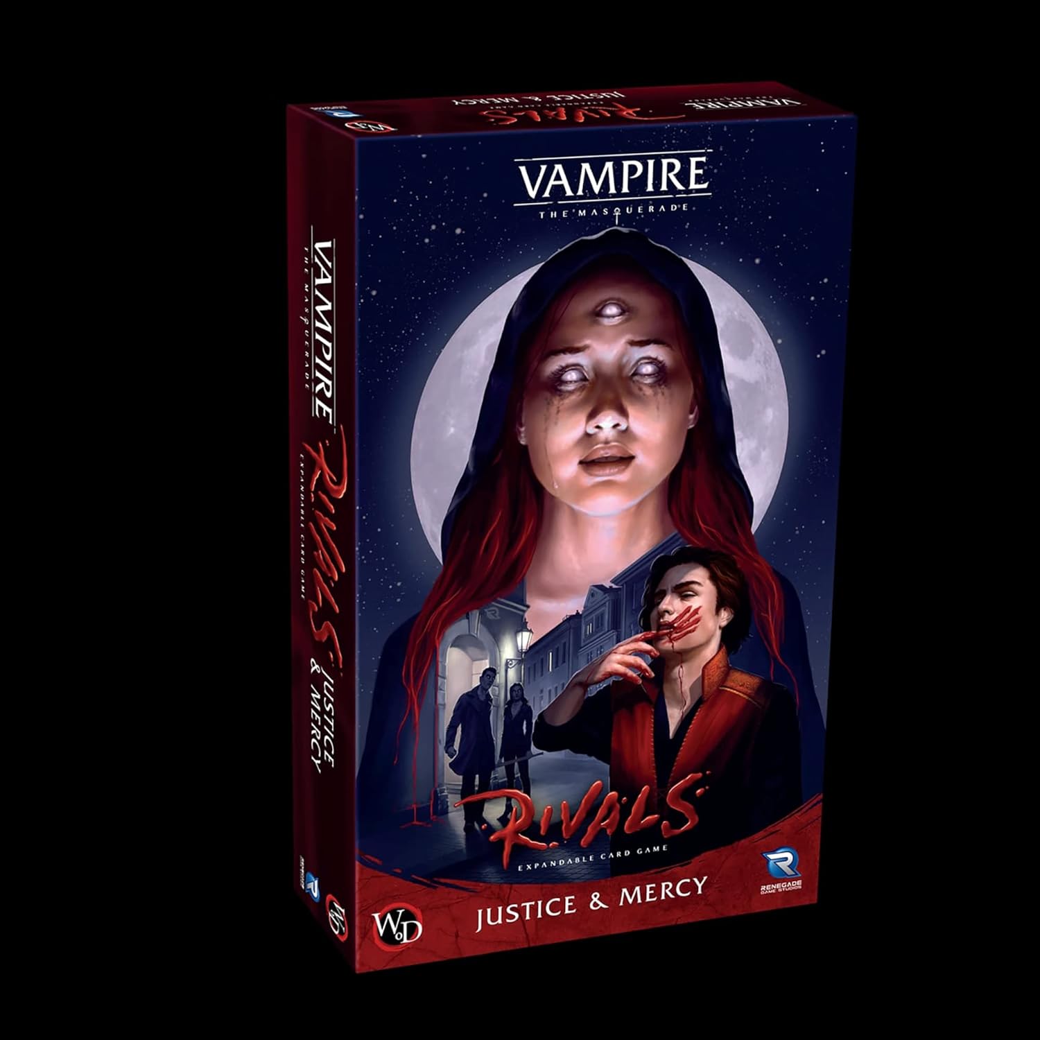 Renegade Game Studios | Vampire: The Masquerade Rivals - Justice & Mercy | Card Game | Ages 14+ | 2-4 Players | 30-70 Minutes Playing Time
