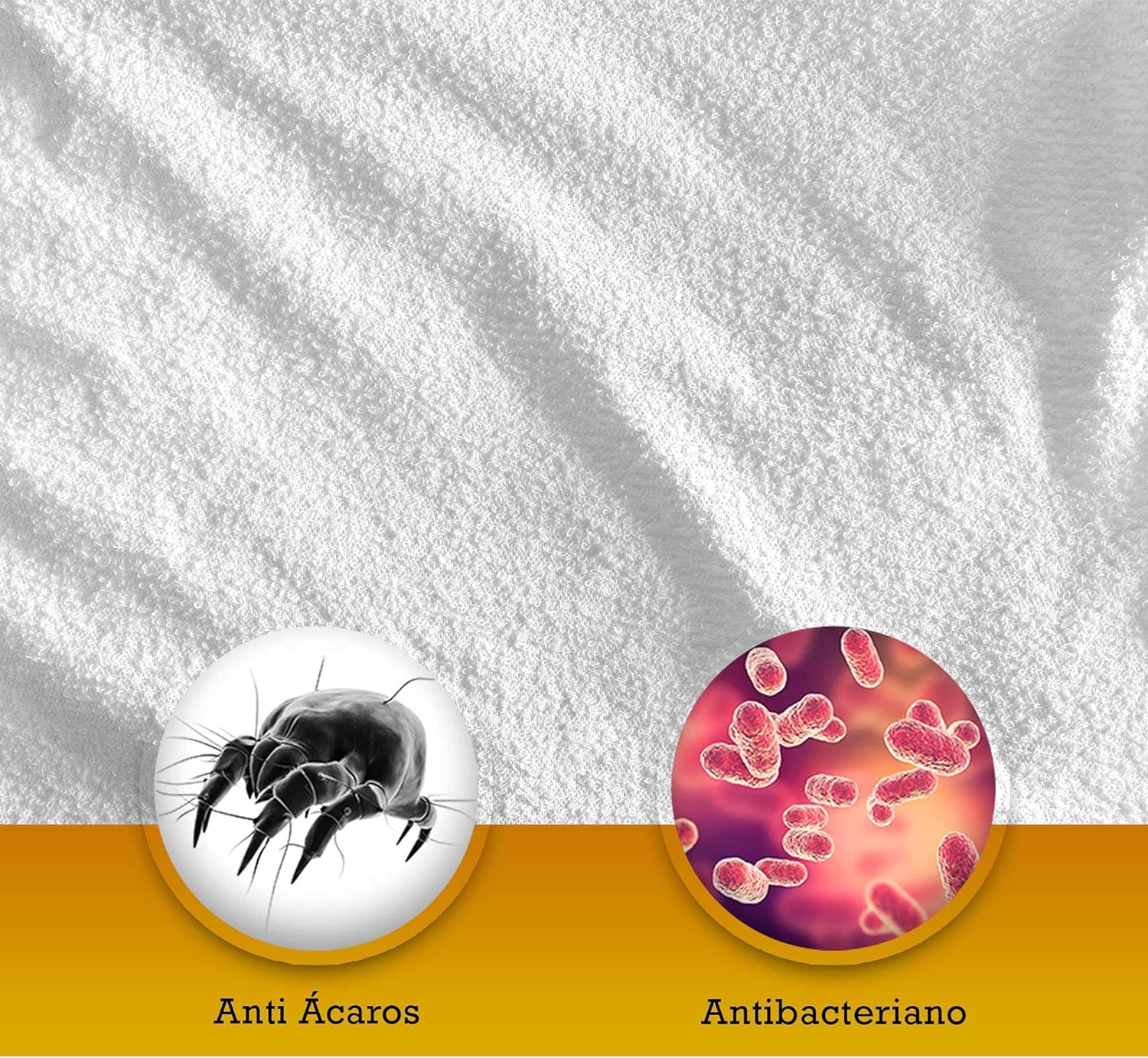 PIMPAM Factory Waterproof Breathable Anti Dust Mite Cotton Anti Wound Mattress Cover White, Leather Fabric Cotton polyurethane, White, 2er-Pack 180 x 200 cm