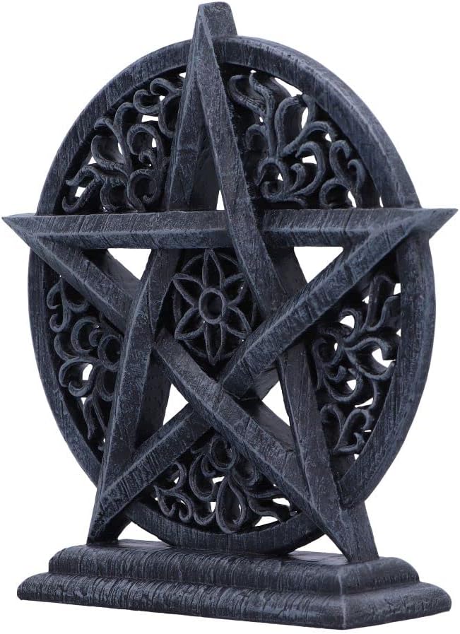 Nemesis Now Twilight Pentagram Ornament, Silver, 15.5cm, Resin