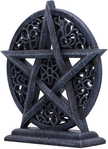 Nemesis Now Twilight Pentagram Ornament, Silver, 15.5cm, Resin