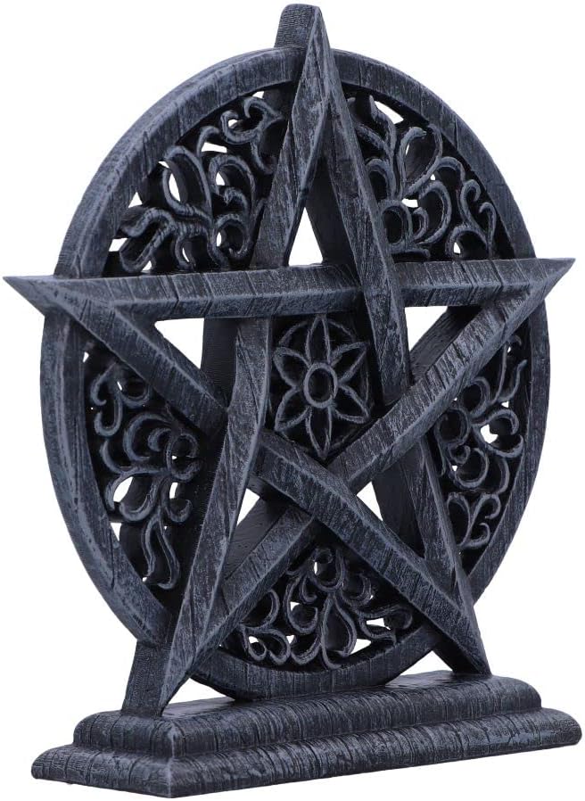 Nemesis Now Twilight Pentagram Ornament, Silver, 15.5cm, Resin