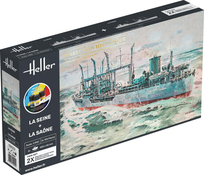 Heller - 1/400 Starter Kit La Seine + La Saone Twinsethel55050