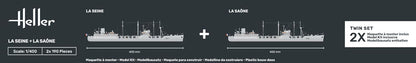Heller - 1/400 Starter Kit La Seine + La Saone Twinsethel55050