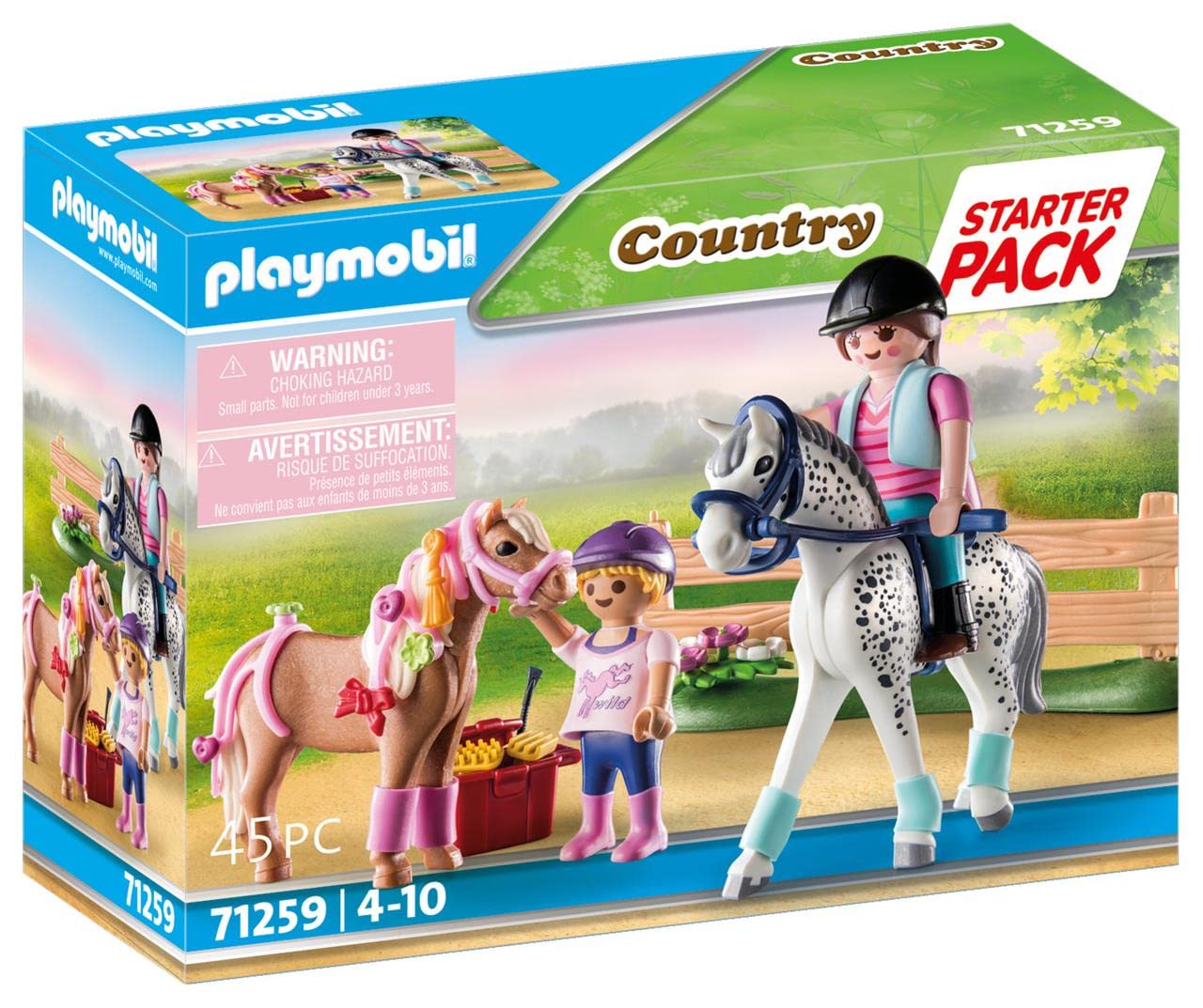 Playmobil 71259 Horse Farm Starter Pack, promo pack, starter pack, horse farm, role play, play-set suitable for ages 4+