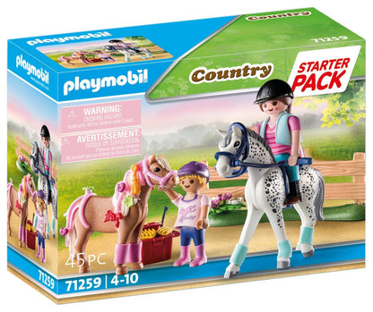 Playmobil 71259 Horse Farm Starter Pack, promo pack, starter pack, horse farm, role play, play-set suitable for ages 4+