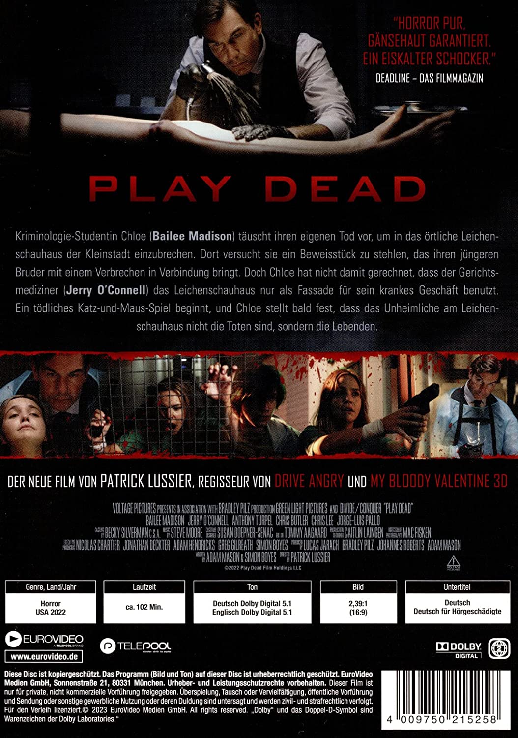 PLAY DEAD - SCHLIMMER ALS DER TOD - PLAY DEAD - SCHLIMMER ALS DER TOD / DVD