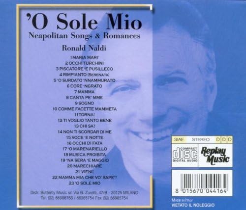 Torna A Surriento - Neapolitan Songs & Romance