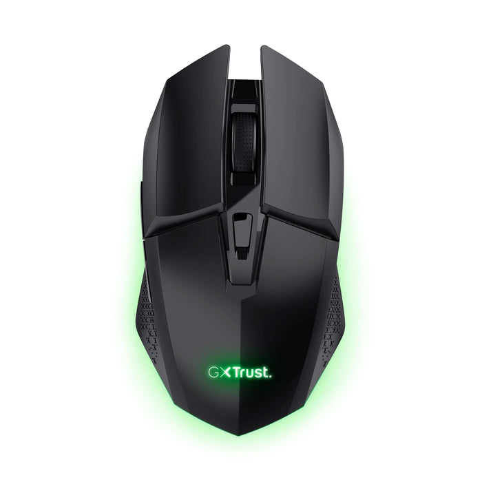 Trust Gaming GXT 110 Felox Rechargeable Wireless Gaming Mouse, 80h Playtime, 800-4800 DPI, Multicolour LED Lighting, 6 Buttons, RGB Computer Mouse for PC, Laptop, Windows