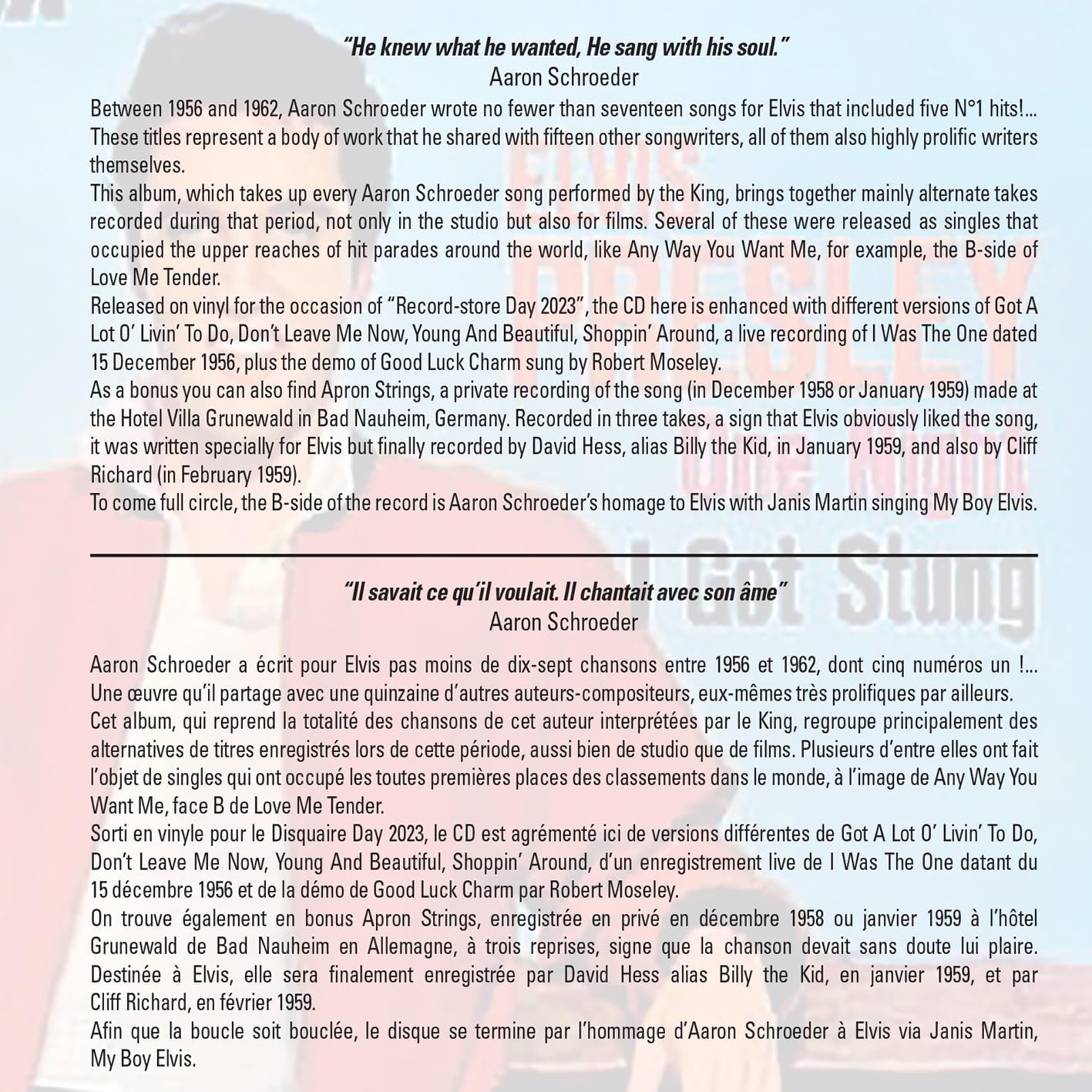 He Was the One (Elvis Sings Aaron Schroeder