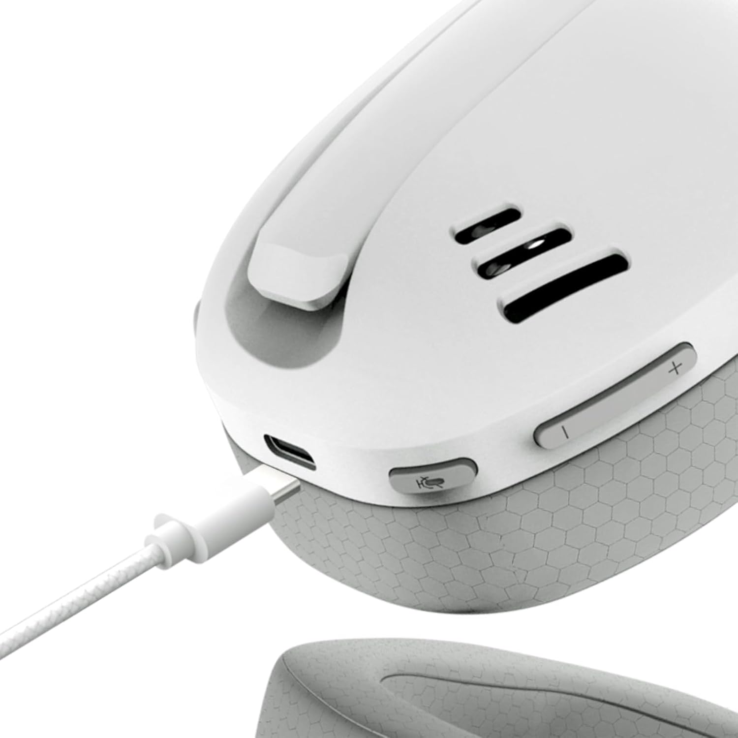 REDRAGON IRE White/Grey H848G Wireless Bluetooth Headphones with USB Dongle, Ultralight 180g, Detachable Mic, PC, Console, Mobile