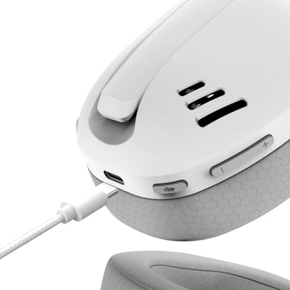 REDRAGON IRE White/Grey H848G Wireless Bluetooth Headphones with USB Dongle, Ultralight 180g, Detachable Mic, PC, Console, Mobile