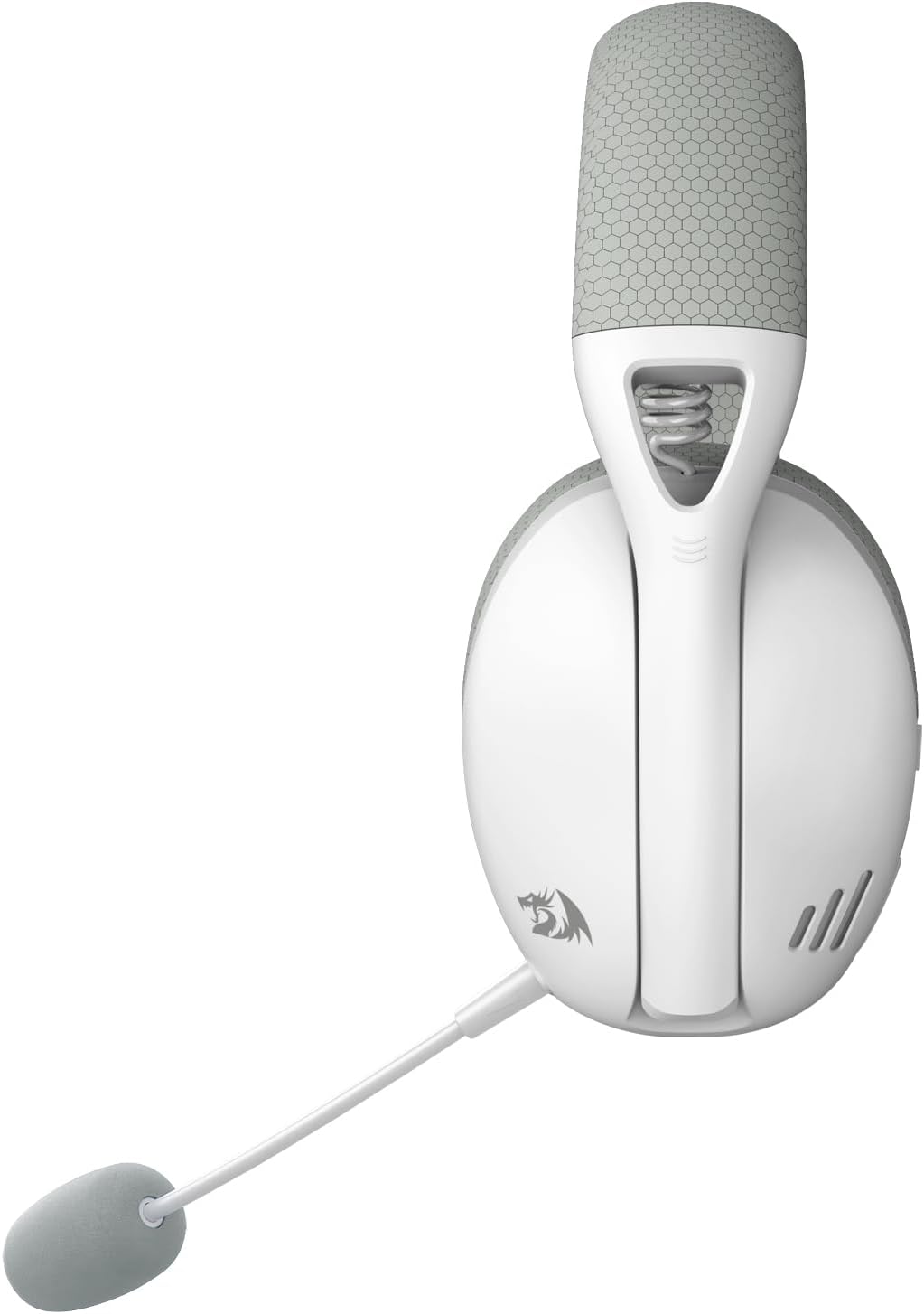 REDRAGON IRE White/Grey H848G Wireless Bluetooth Headphones with USB Dongle, Ultralight 180g, Detachable Mic, PC, Console, Mobile