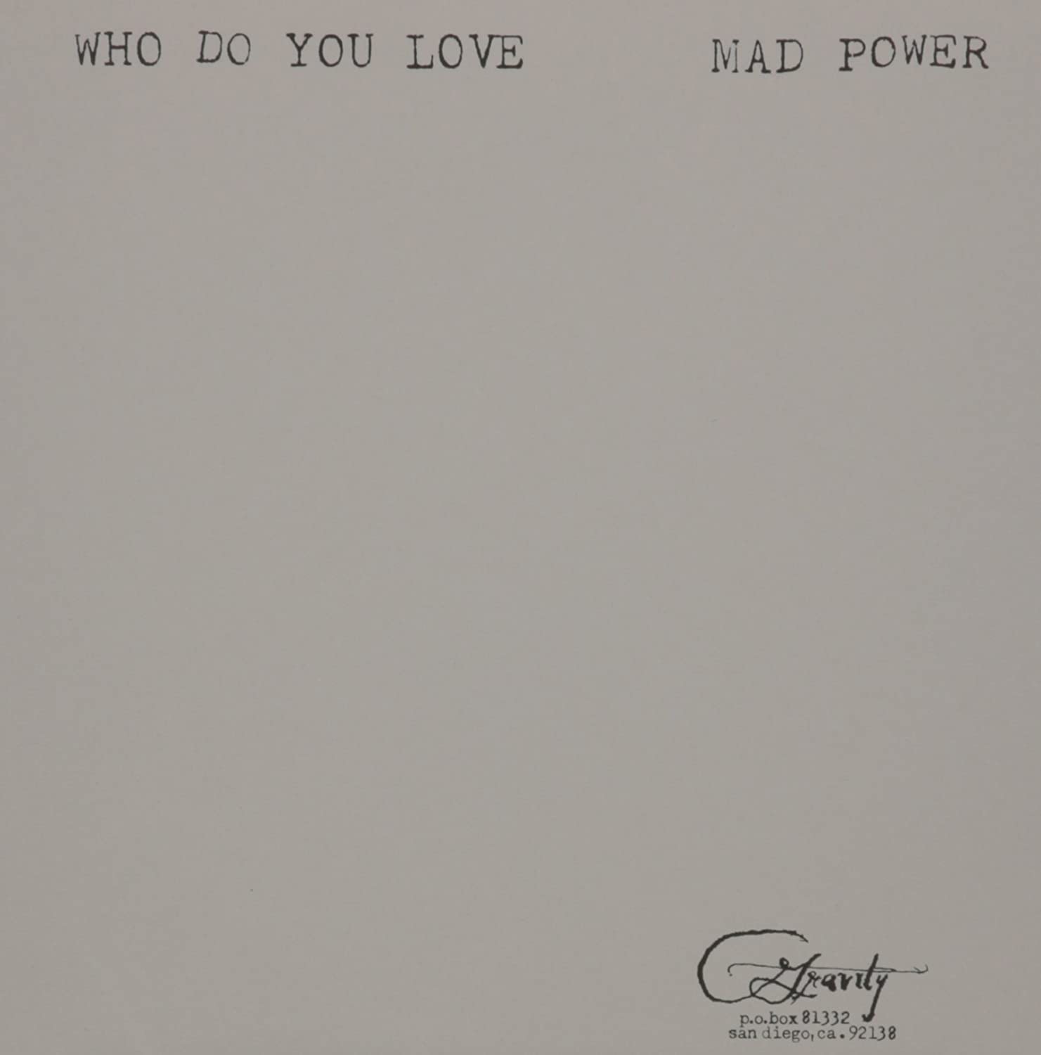 Who Do You Love