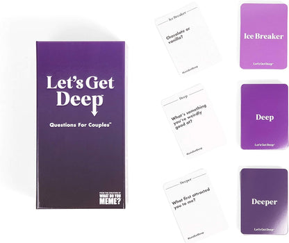 WHAT DO YOU MEME? Let's Get Deep (UK Version), Questions for Couples From Age 17+ For 2+ Players UK Edition