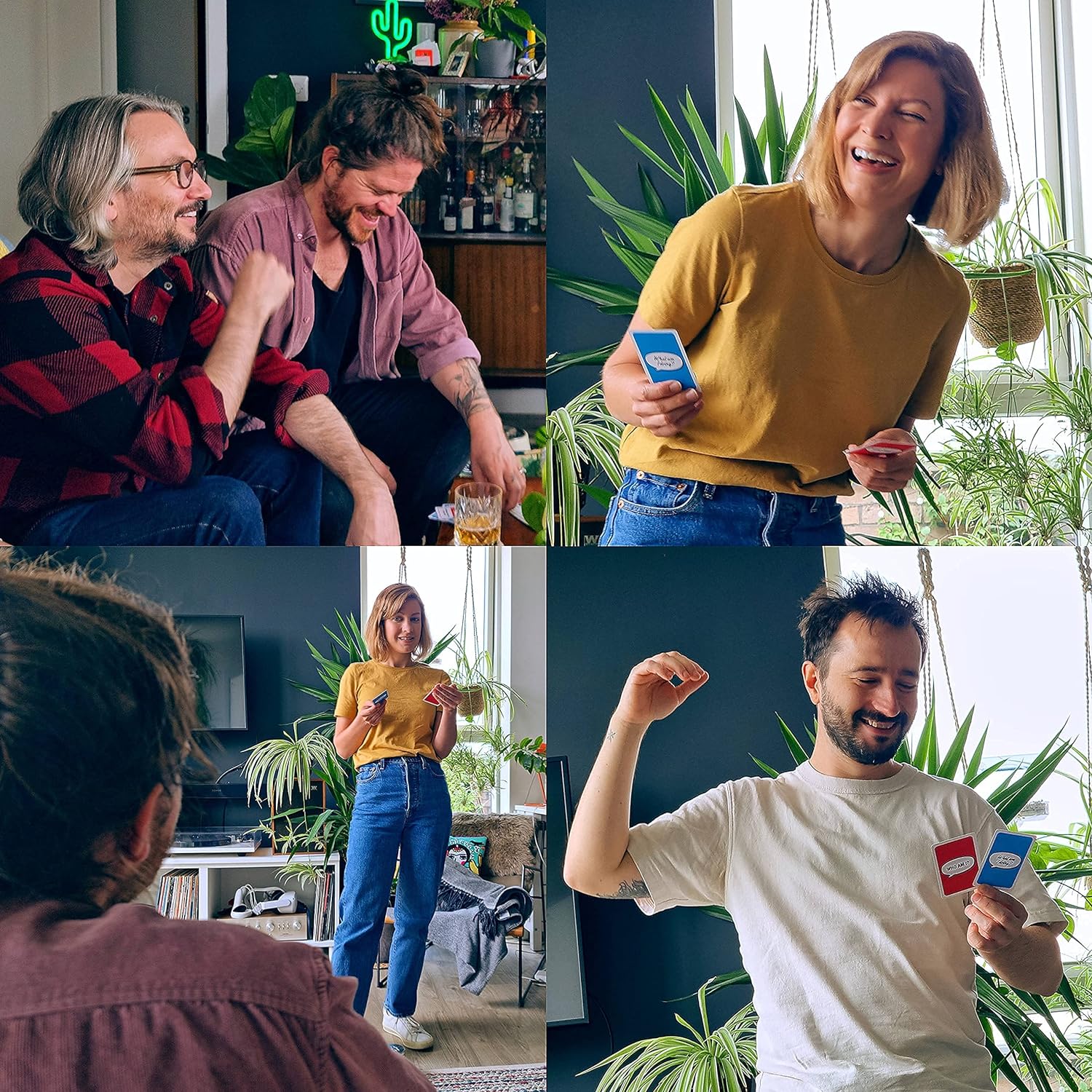 Who Am I & What Am I Doing? – Funny 2–10 Player Party Game – Charades & Impressions Card Game for Adults, Couples & Family - for Travel, Board Game Night or Dinner Party (14+