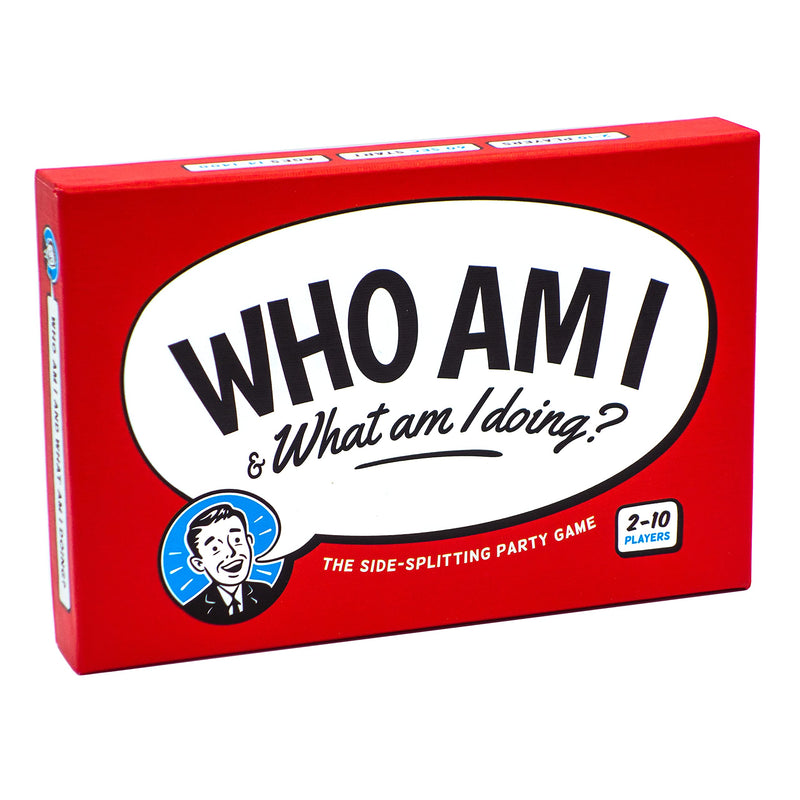 Who Am I & What Am I Doing? – Funny 2–10 Player Party Game – Charades & Impressions Card Game for Adults, Couples & Family - for Travel, Board Game Night or Dinner Party (14+