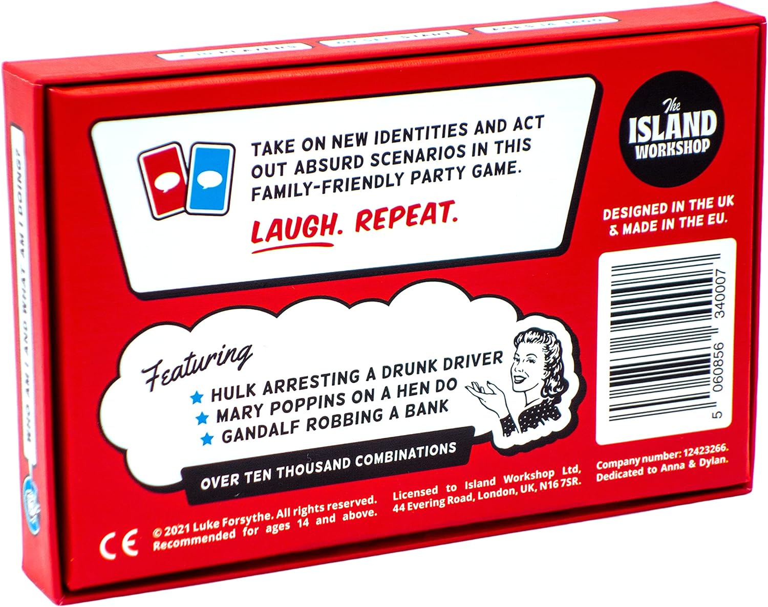 Who Am I & What Am I Doing? – Funny 2–10 Player Party Game – Charades & Impressions Card Game for Adults, Couples & Family - for Travel, Board Game Night or Dinner Party (14+