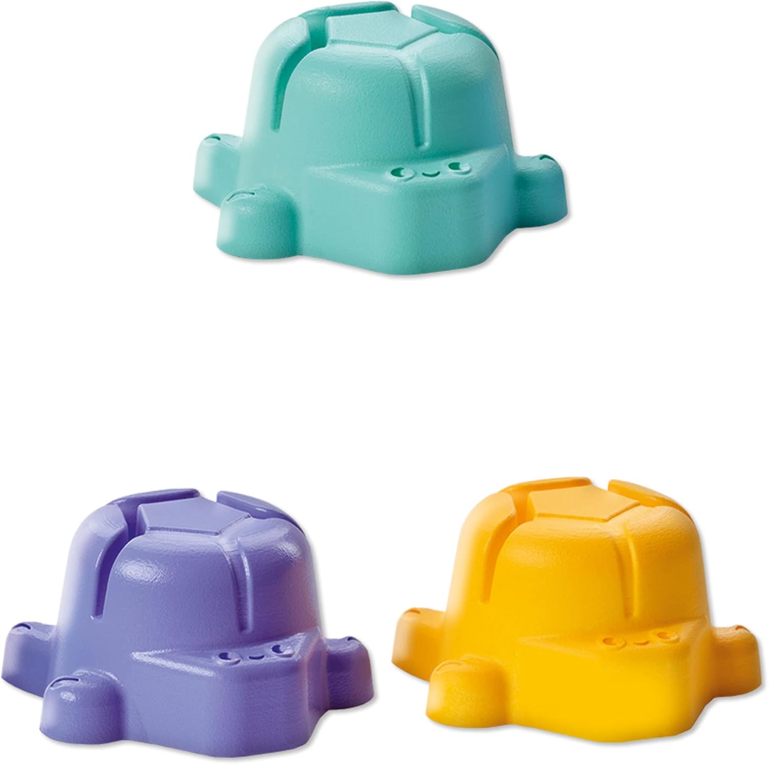 SES Creative 13058 Stacking bath turtles - Turtles in three bright, modern colours; The turtles work as a funnel; Age 10m+