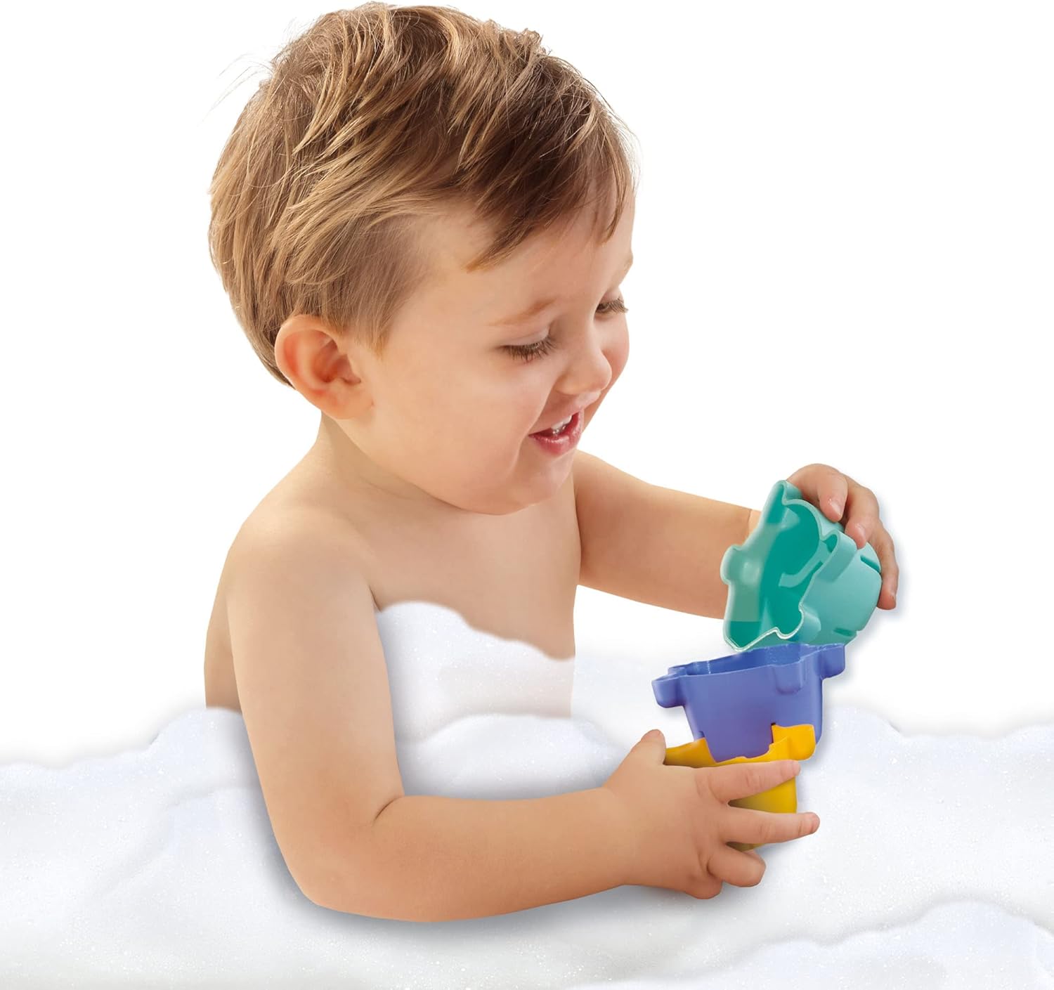 SES Creative 13058 Stacking bath turtles - Turtles in three bright, modern colours; The turtles work as a funnel; Age 10m+