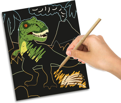 SES Creative 14285 - Glow in The Dark Scratch - Dinosaurs