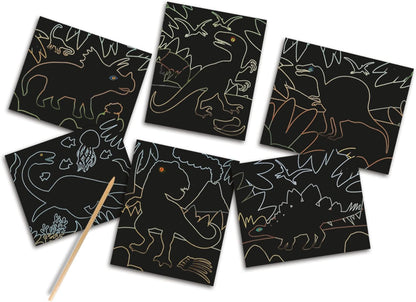 SES Creative 14285 - Glow in The Dark Scratch - Dinosaurs