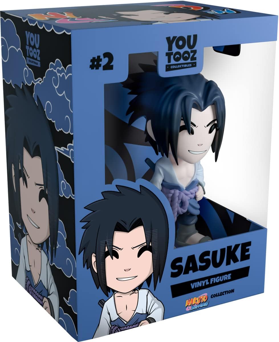Youtooz Naruto Sasuke Anime Figure, 4.6" Inch Sasuke Vinyl Figure, Collectible Uchiha Sasuke from Naruto Anime by Youtooz Naruto Collection