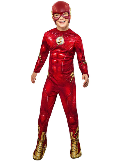 Rubie's Boys DC Comics Flash The Movie Costume Jumpsuit and Mask, Kids Fancy Dress