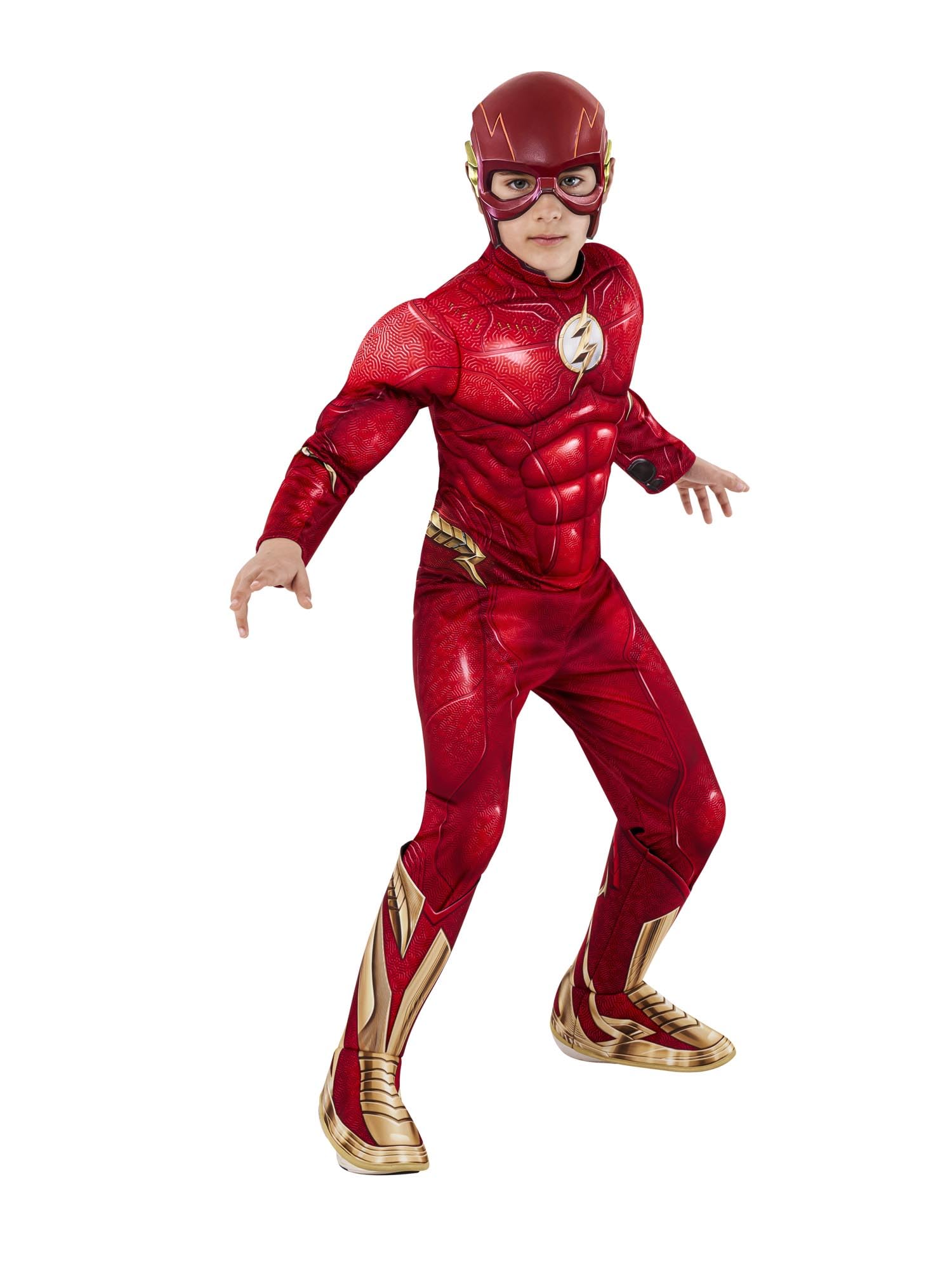 Rubie's Boys DC Comics Flash The Movie Deluxe Costume Jumpsuit and Mask