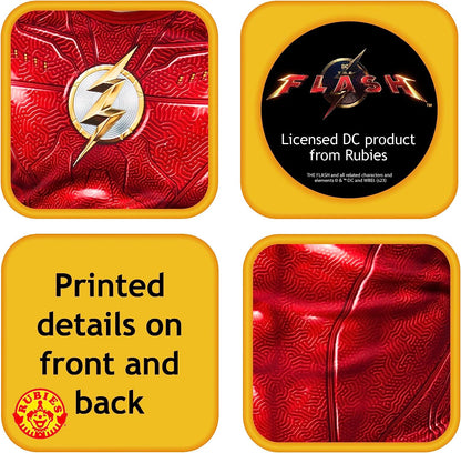 Rubie's Boys DC Comics Flash The Movie Costume Jumpsuit and Mask, Kids Fancy Dress