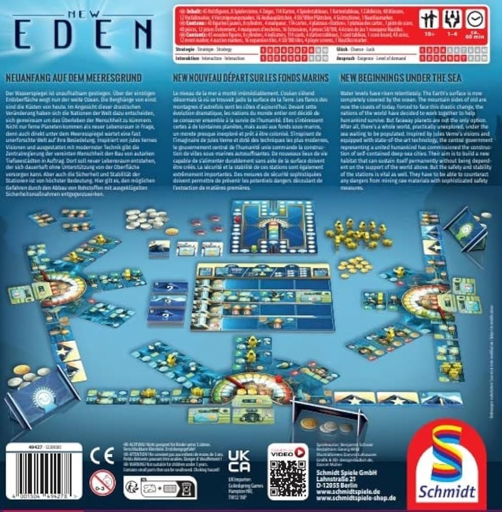 Schmidt | New Eden | Board Game | Ages 10+ | 1-4 Players | 60 Minutes Playing Time