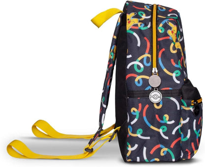 Pokemon Pikachu Sublimation All-Over Print Mini Backpack, Black (Mp045500pok