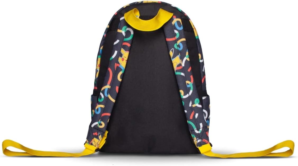 Pokemon Pikachu Sublimation All-Over Print Mini Backpack, Black (Mp045500pok