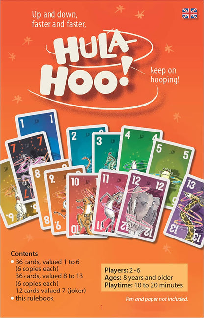 Iello | Hula Hoo | Party Game | Ages 8+ | 2-6 Players | 15 Minutes Playing Time